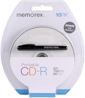 Memorex Printable CD-R 10*Pack