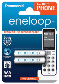 Panasonic Eneloop 750mAh AAA BK-4MCCE/2DE Panasonic Eneloop 750mAh AAA BK-4MCCE/2DE