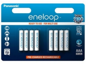 Panasonic Eneloop 750mAh AAA BK-4MCCE/8BE Panasonic Eneloop 750mAh AAA BK-4MCCE/8BE