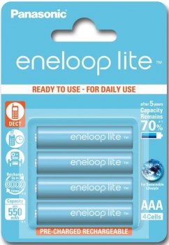 Panasonic Eneloop Lite 550mAh AAA BK-4LCCE/4BE