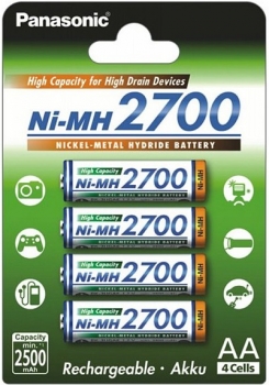Panasonic High Capacity 2700mAh AA BK-3HGAE/4BE Panasonic High Capacity 2700mAh AA BK-3HGAE/4BE