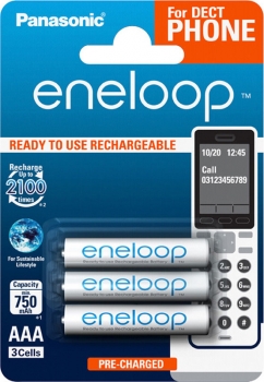 Panasonic Eneloop 750mAh AAA BK-4MCCE/3DE Panasonic Eneloop 750mAh AAA BK-4MCCE/3DE