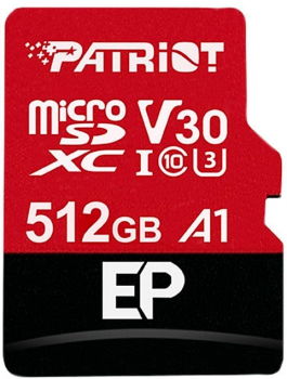 Patriot EP 512GB MicroSD Card + SD Adapter