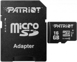 Patriot LX 16GB MicroSD Card + SD Adapter