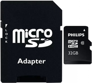 Philips 32GB MicroSD Card + SD Adapter