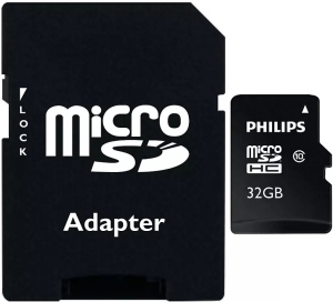 Philips 32GB MicroSD Card + SD Adapter Philips 32GB MicroSD Card + SD Adapter