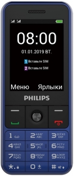 Philips E182 Xenium Dual Sim Blue