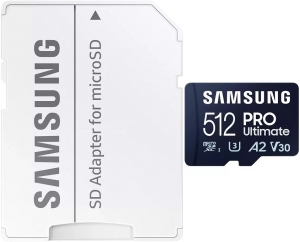 Samsung PRO Ultimate 512GB MicroSD Card + SD Adapter