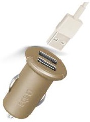 SBS Mini Car Charger Gold