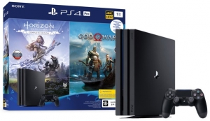 Sony PlayStation 4 Pro 1TB Black + God of War + Horizon Zero Dawn