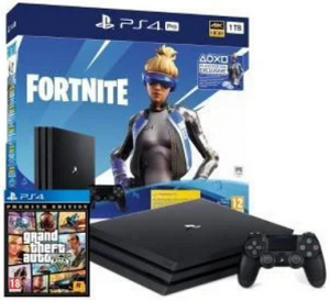 Sony PlayStation 4 Pro 1TB + Fortnite Neo Versa Bundle + Grand Theft Auto V