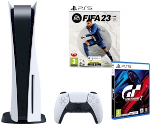 Sony PlayStation 5 + Fifa 23 + Grand Turismo7 Sony PlayStation 5 + Fifa 23 + Grand Turismo7