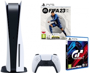 Sony PlayStation 5 + Fifa 23 + Grand Turismo7