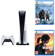 Sony PlayStation 5 + GoW Ragnarok + PS5 Last of Us RMK