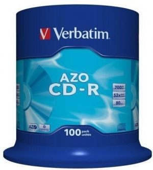 Verbatim AZO Pro Printable CD-R 100*Cake