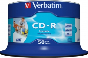 Verbatim AZO Printable CD-R 50*Cake