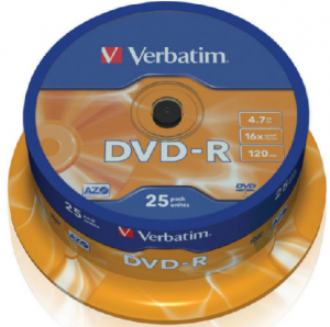 Verbatim DVD-R 25*Spindle AZO