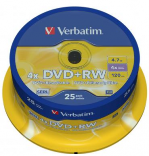 Verbatim DVD+RW 25*Spindle SERL